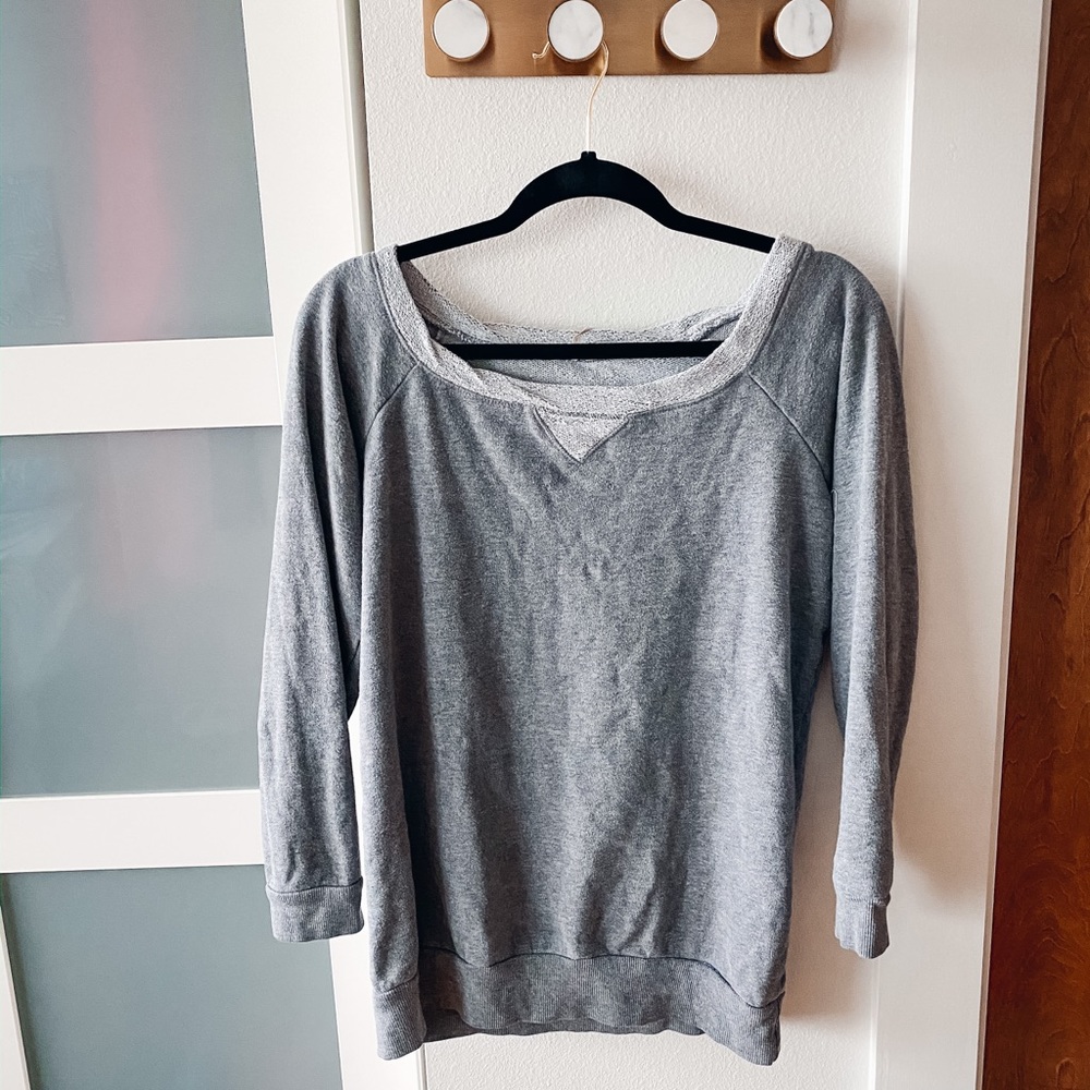 One-Eight Gray Pull-over Sweater